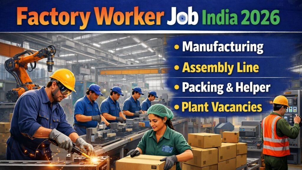 Factory Worker Job India 2026